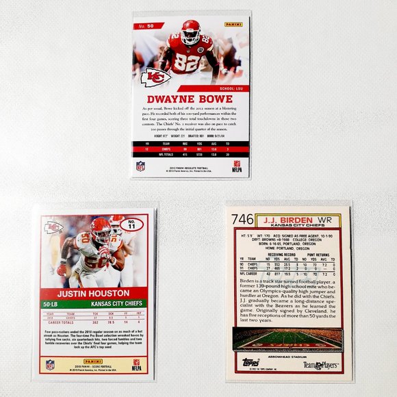 Kansas City Chiefs 9 Card Lot - FBL [16_3] - Picture 6 of 8